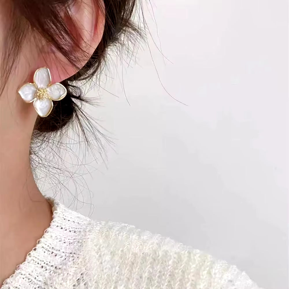 Lustrous Petal Earrings