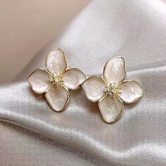 Lustrous Petal Earrings