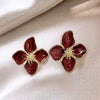 Lustrous Petal Earrings