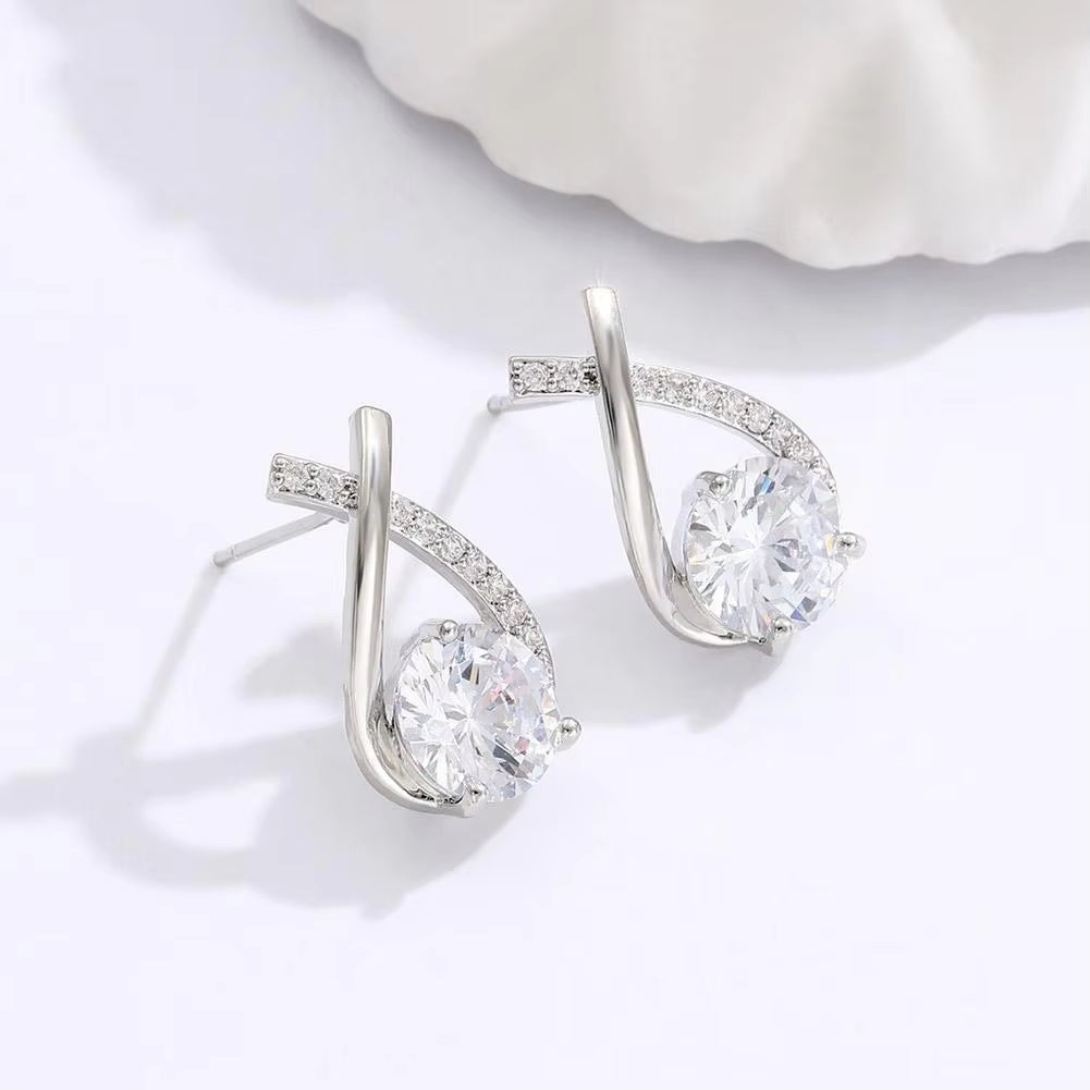 Radiant Crystal Drop Earrings