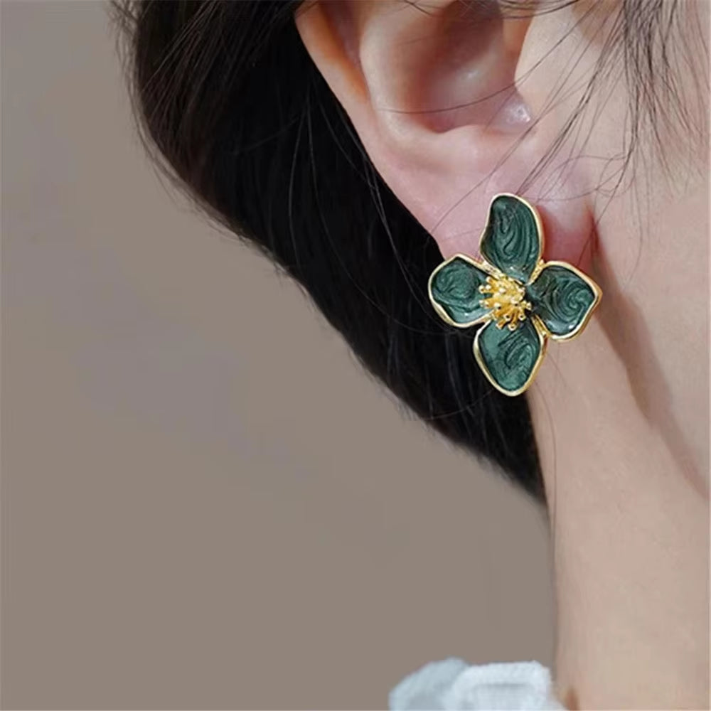 Lustrous Petal Earrings