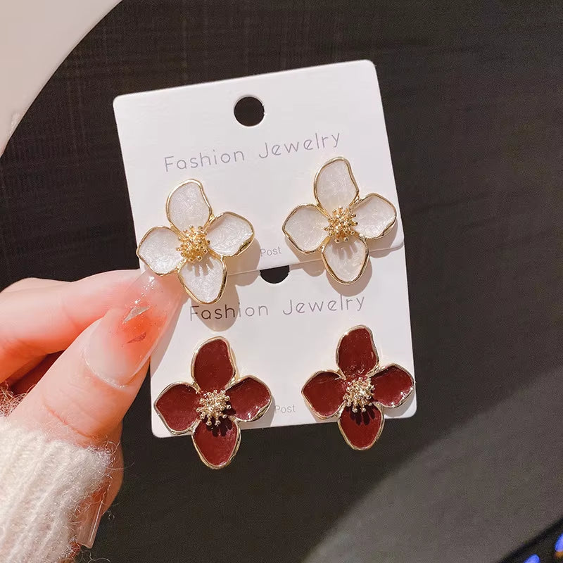 Lustrous Petal Earrings